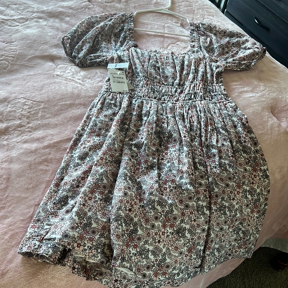 BP Ivory Seventies Flatfloral dress